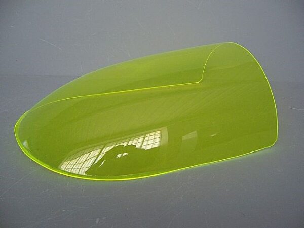 CUPOLA PLEXIGLASS GIALLO FLUORESCENTE