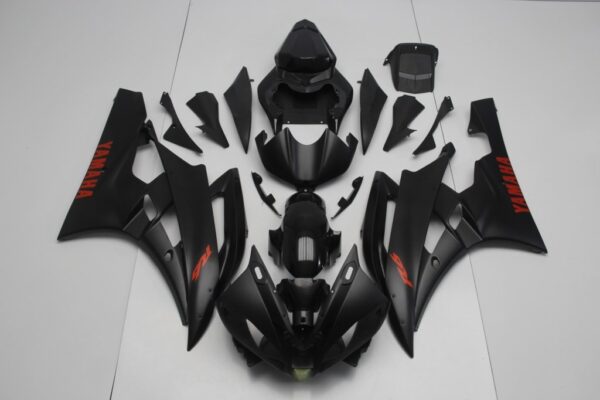 YAMAHA R6 2006/2007 Carena ABS nero opaco