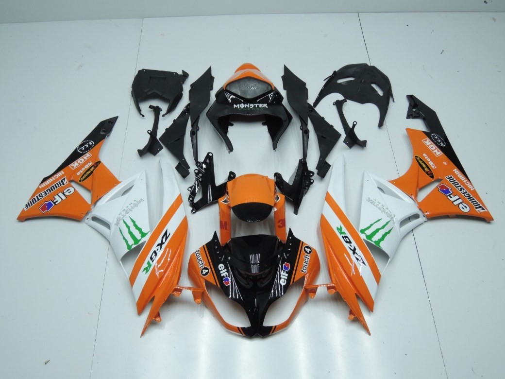 KAWASAKI ZX-6R 2009/2012 Carena in ABS verniciata replica