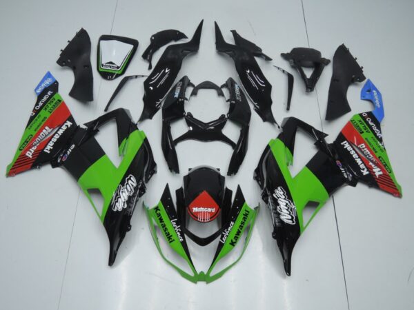 KAWASAKI ZX-6R 2009/2012 Carena in ABS verniciata replica - immagine 3