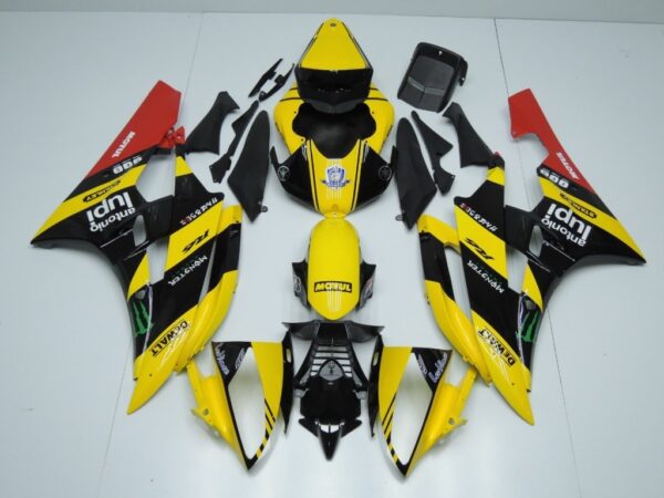 YAMAHA R6 2006/2007 Carena in ABS verniciata replica - immagine 5