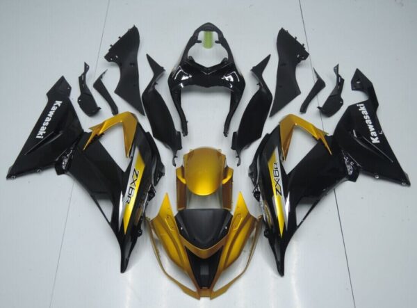 KAWASAKI ZX-6R 2009/2012 Carena in ABS verniciata replica - immagine 4