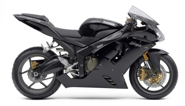 KAWASAKI ZX-6R 2005/2006 CARENA VERNICIATA NERO OPACO